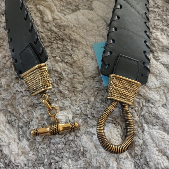 MARTINA MORI Made In Italy Leather Belt - Picture 3 of 5